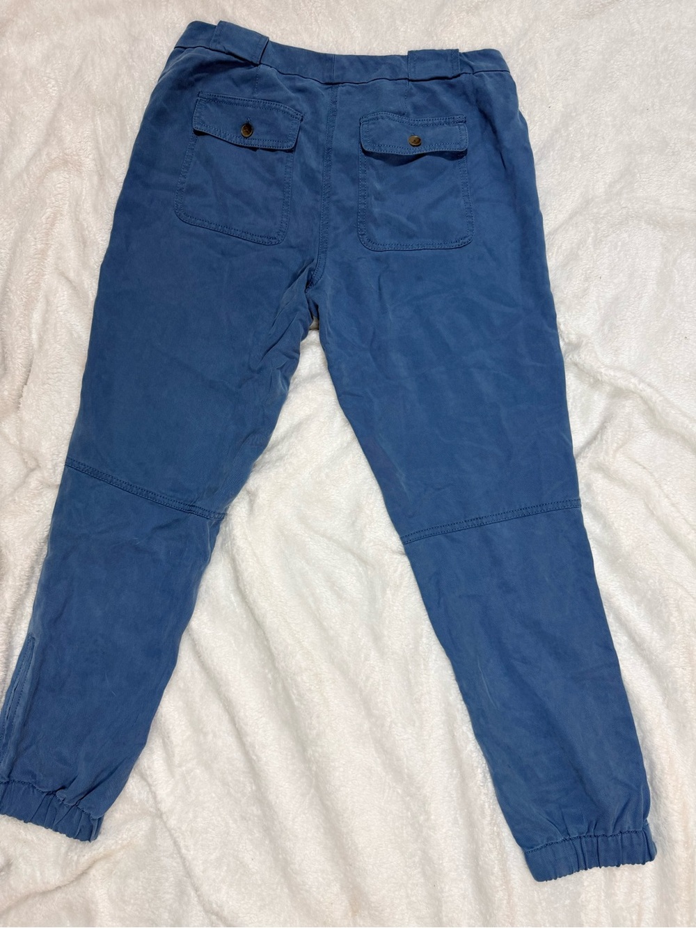 LOFT Royal Blue Utility Jogger Pants - Picture 4 of 6